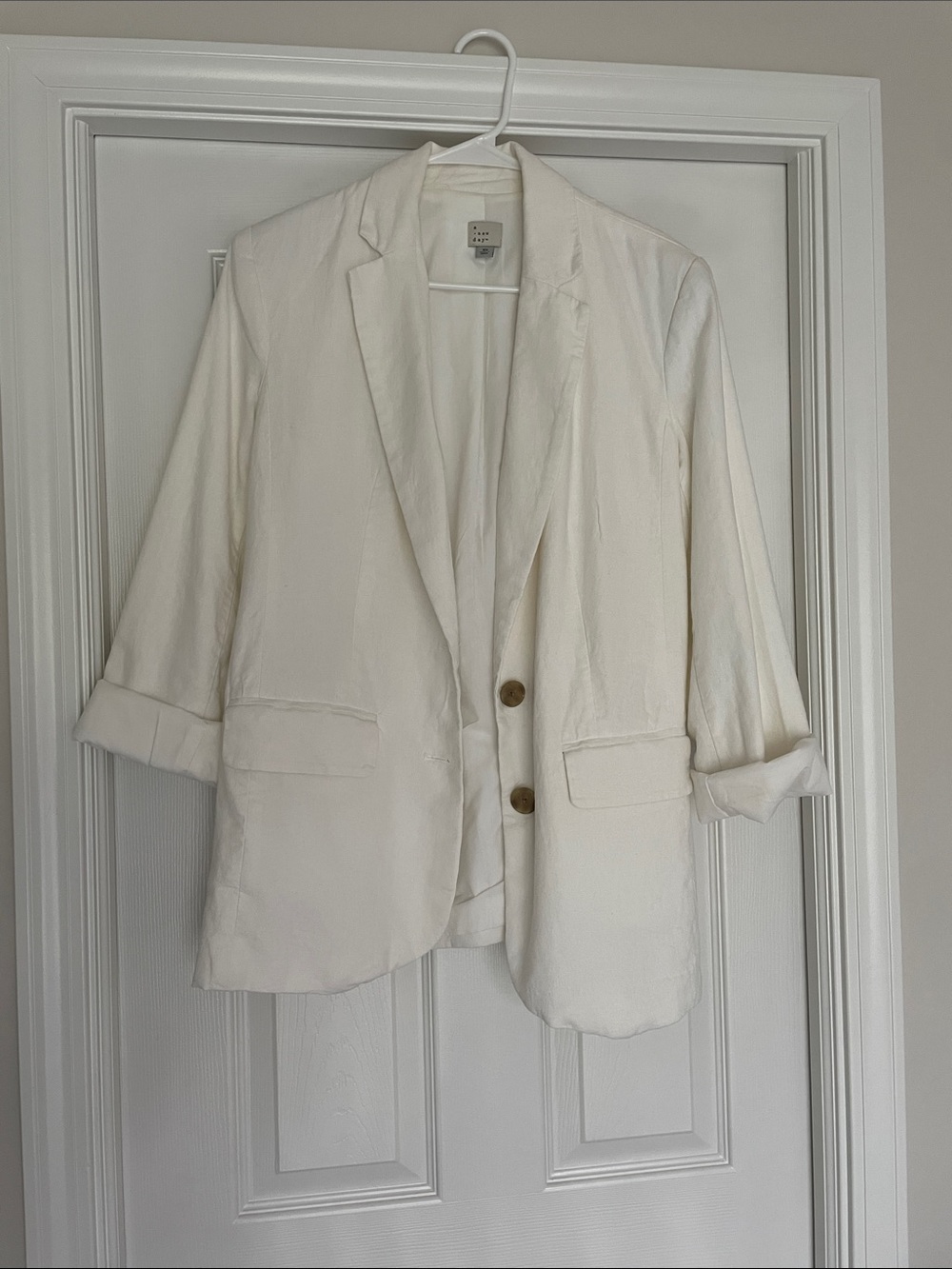 a new day Cream Relaxed Tailored Blazer